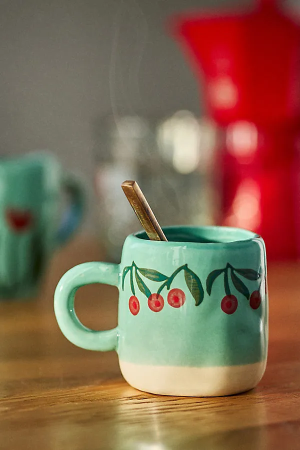 Dolly Small Stoneware Espresso Cup - Green product