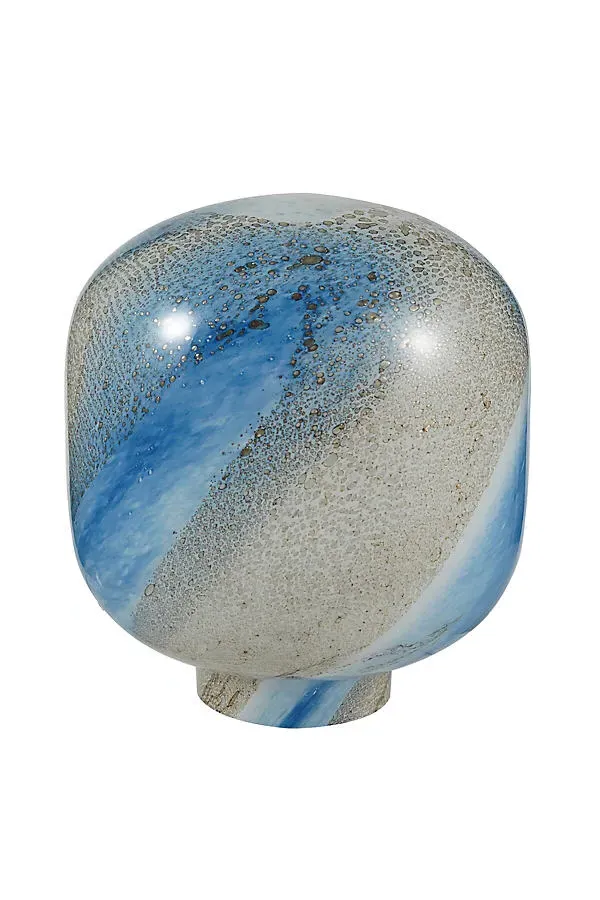 Dome Coastal Art Glass Table Lamp by Anthropologie