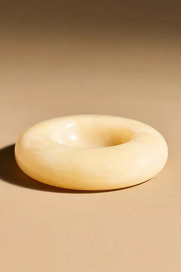 Donut Small Marble Trinket - Orange by Anthropologie
