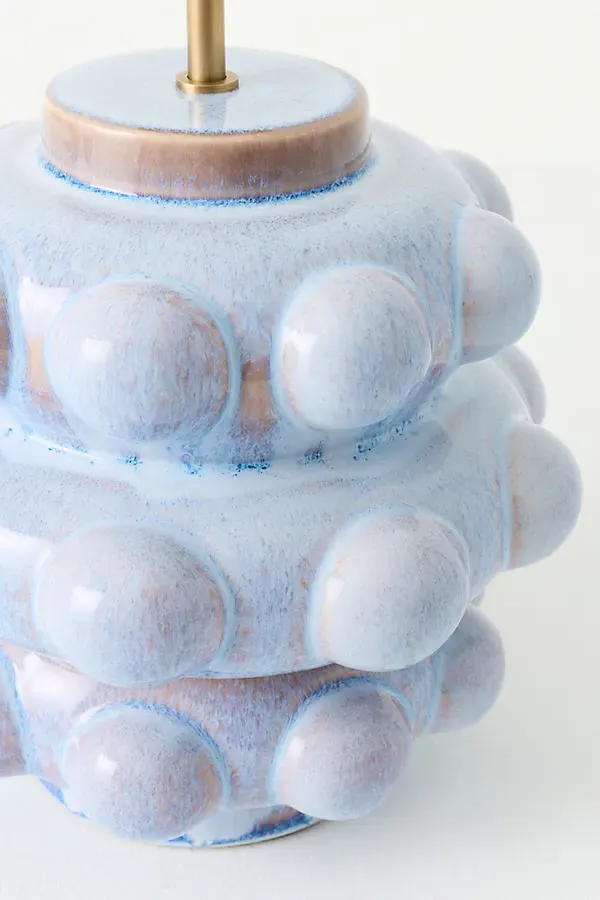 Dotted Ceramic Table Lamp Base - Blue product