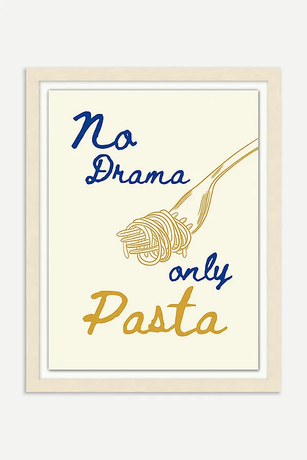 Drama and Pasta Wall Art - Blue product