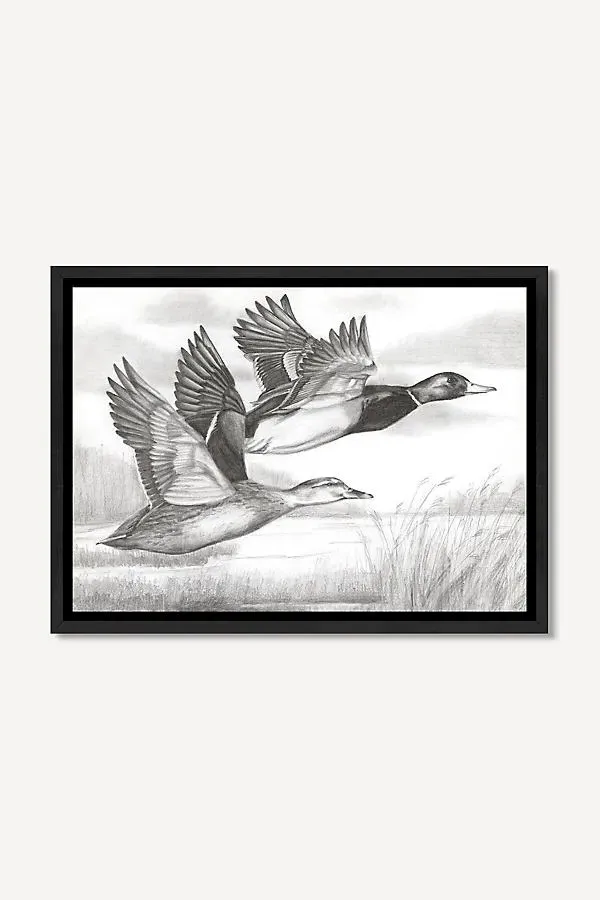 Ducks in Flight Wall Art - Black product