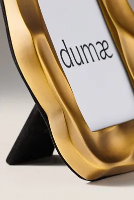 Dumae Jazz Wavy Tabletop Photo Frame - Gold, Brass by Anthropologie, image 2