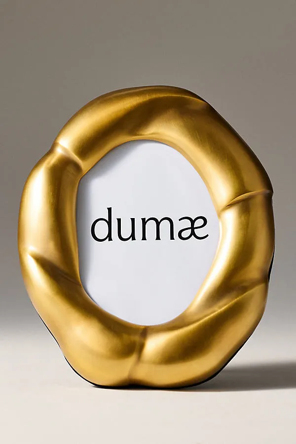 Dumae Julie Oval Tabletop Frame - Gold, Brass by Anthropologie