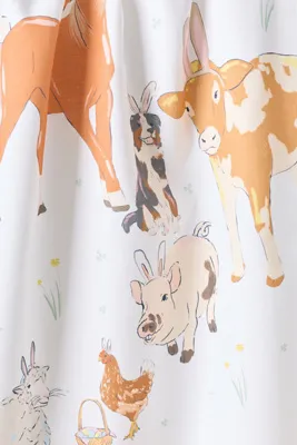 Easter Bunny Try Outs Tea Towel - White, Cotton product