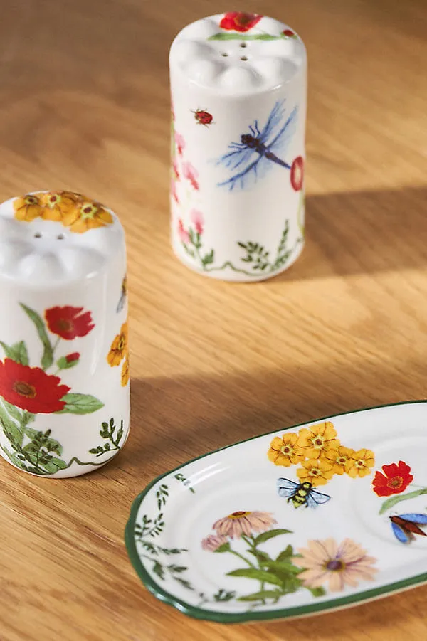 Eden Stoneware Salt & Pepper Shakers - Green product