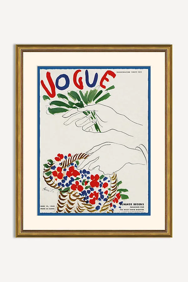 Eduardo García Benito Vogue Cover Wall Art - Blue product