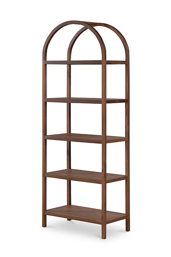 Eero Arched Bookcase - Brown, Oak product