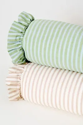 Elin Extra-Long Bolster Cushion - Striped, Cotton/Linen product