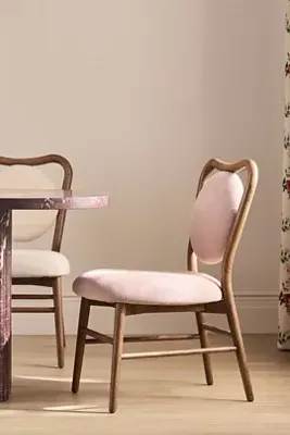 Ella Linen Dining Chair - Pink product