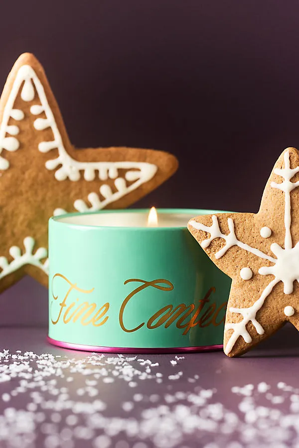 Eloise Gourmand Snowmint Tinned Candle - Green by Anthropologie