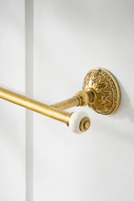 Eloise Towel Bar - White, Brass by Anthropologie, image 2