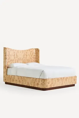 Elwood Burl Queen Size Bed Frame - Brown product