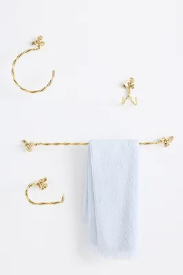 Elwood Mixed Metal Floral Wall Hook - Silver, Brass product