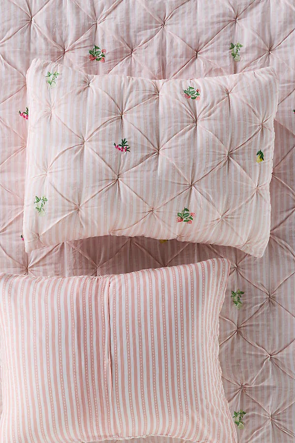 Emilia Cotton Voile Floral Embroidered Pillowcases Set of 2 product