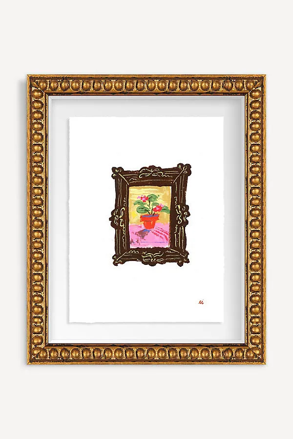Emily Isabella Tiny Geranium Wall Art - Brown product