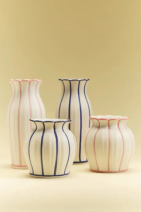 Emma Large Clay Vase - Blue, Clay by Anthropologie, image 2
