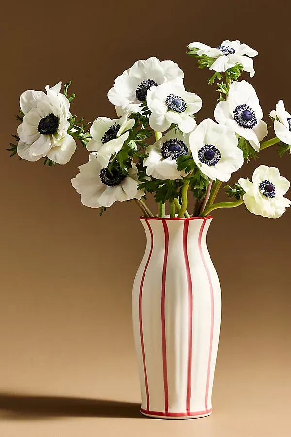 Emma Large Clay Vase - Red, Clay by Anthropologie