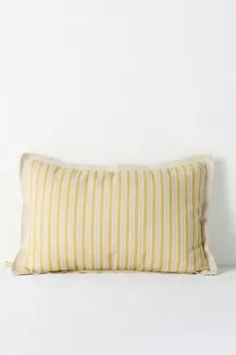 Emmett Printed Stripe Pillow - Ivory, Cotton product