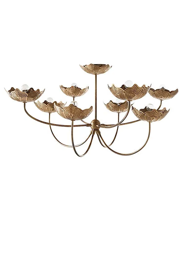 Encinitas Brass Chandelier - Gold, Iron product