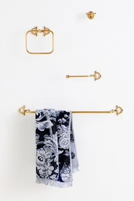 Equestrian Toilet Paper Holder - Brass product