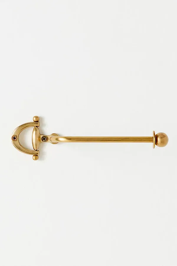 Equestrian Toilet Paper Holder - Gold, Brass by Anthropologie