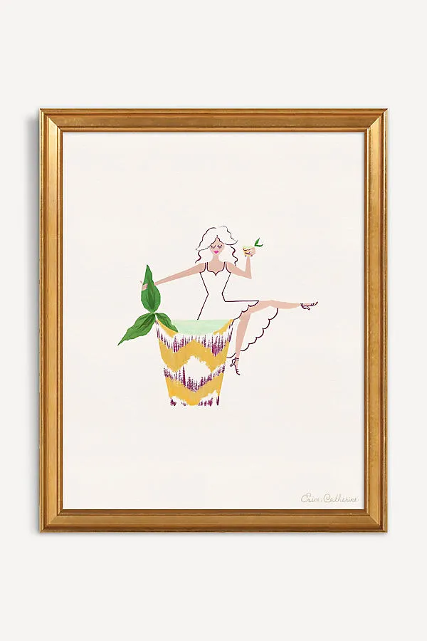 Erica Catherine A Toast to the Hostess Wall Art - Ivory product