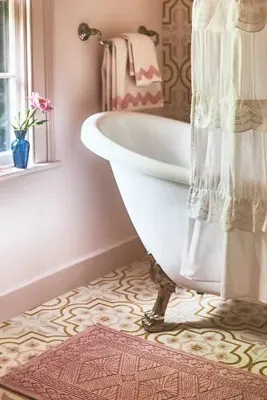 Ernestine Scalloped Bath Towel Collection - Pink, Cotton by Anthropologie, image 2