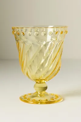 Esther Acrylic Goblets Set of 4 - Yellow product