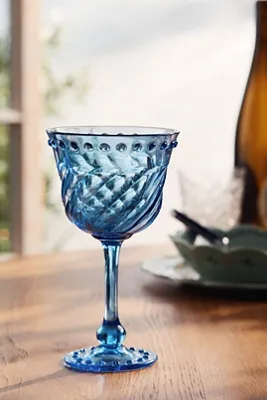 Esther Acrylic Wine Glasses Set of 4 - Blue product