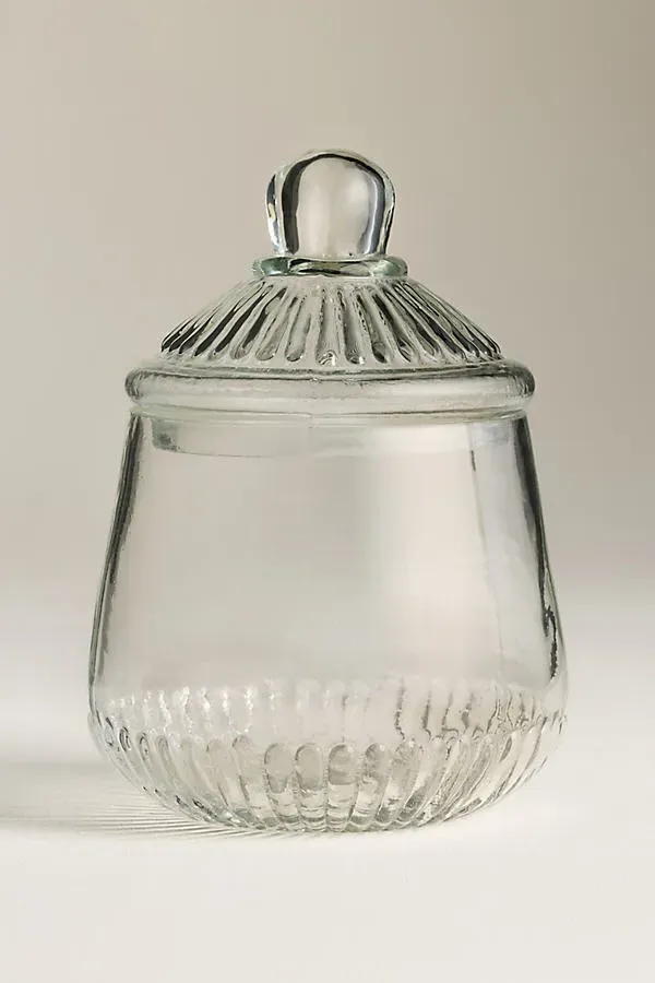 etúHOME Bistro Glass Bon Bon Jar - Clear by Anthropologie