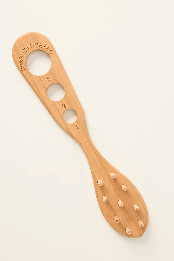 etúHOME Italian Spaghetti Metro Pasta Measuring Tool - Beige, Wood by Anthropologie