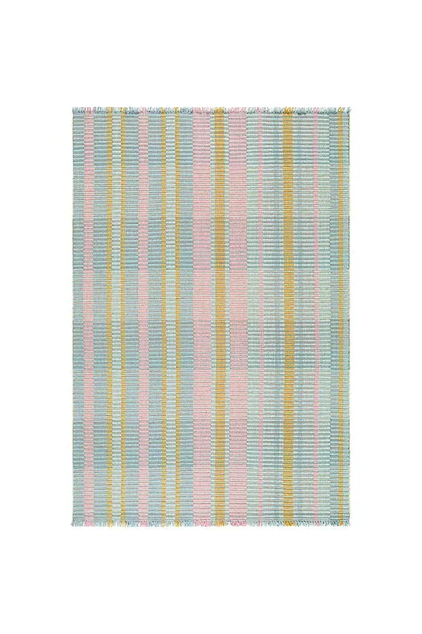Ethos Flatwoven Geometric Rug - Wool-Blend by Anthropologie