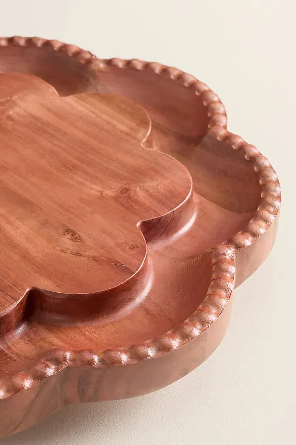 Etu Home Vintage English Lazy Susan Bread Board - Brown by Anthropologie, alternate view
