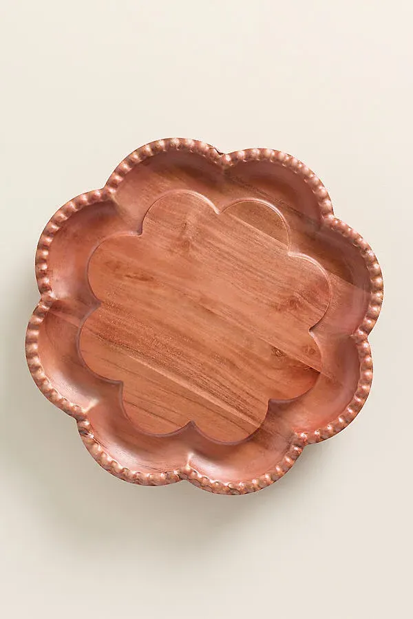 Etu Home Vintage English Lazy Susan Bread Board - Brown by Anthropologie