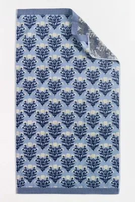 Eudora Cotton Towel Collection - Blue, Botanical Pattern by Anthropologie, alternate view