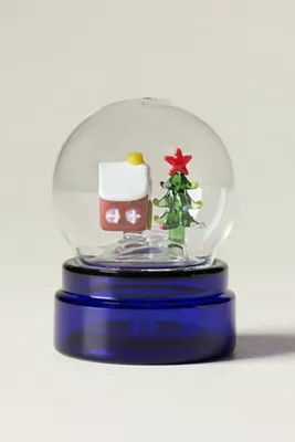 Ever Glass Snow Globe Salt & Pepper Shakers - Green by Anthropologie, alternate view