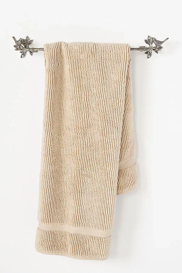 Everlee Towel Bar - Silver, Brass by Anthropologie