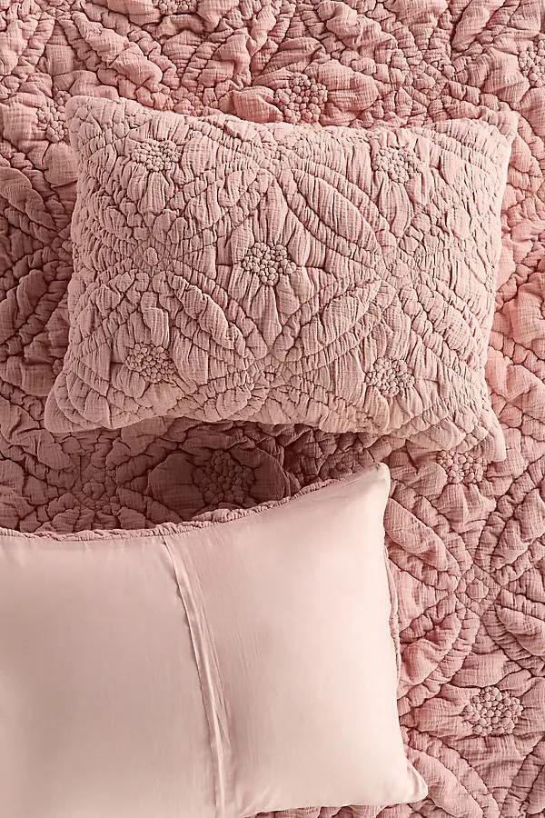 Everly Queen Floral Pillow Shams Set of 2 - Pink, Cotton product
