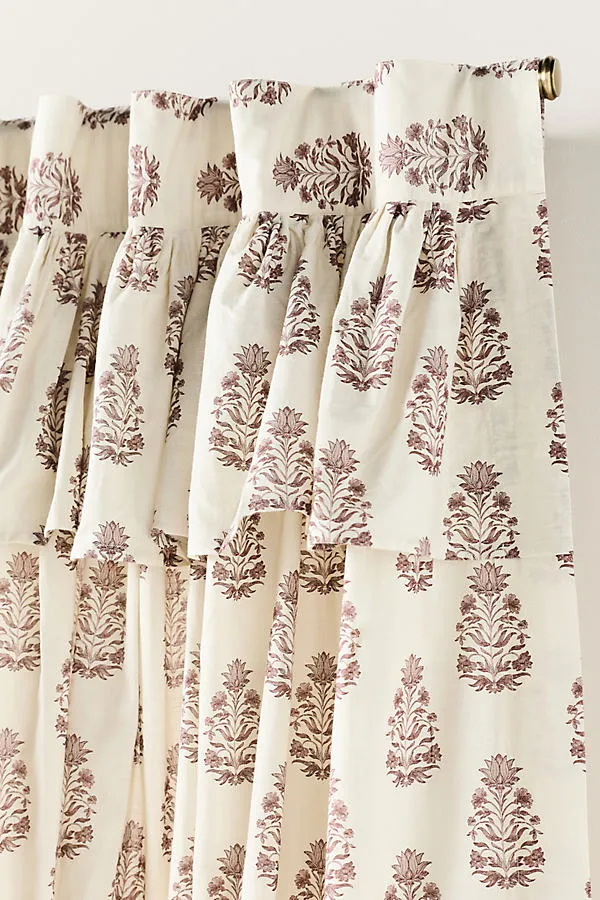Evita Valance Curtain - Brown, Cotton product