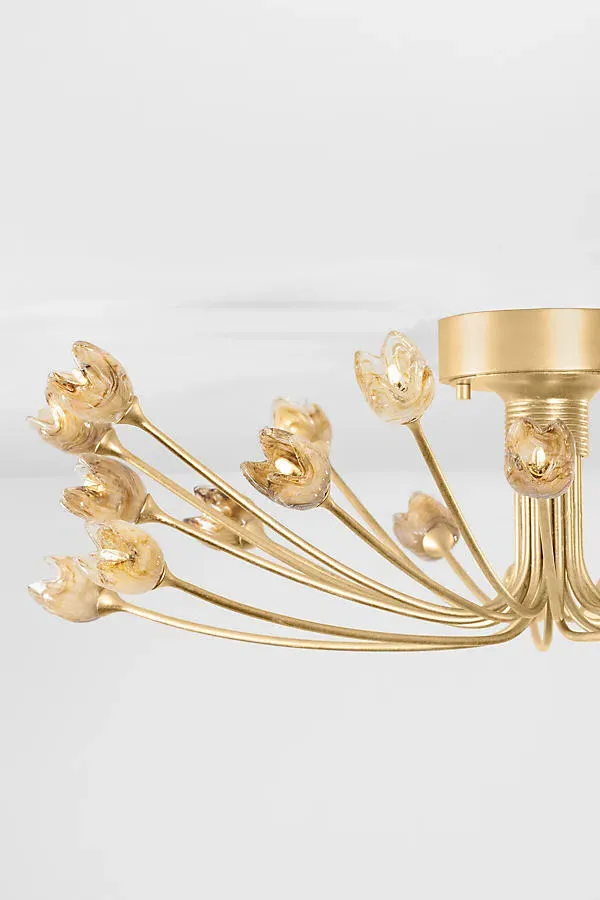 Falkirk Semi-Flush Mount Ceiling Light - Gold product