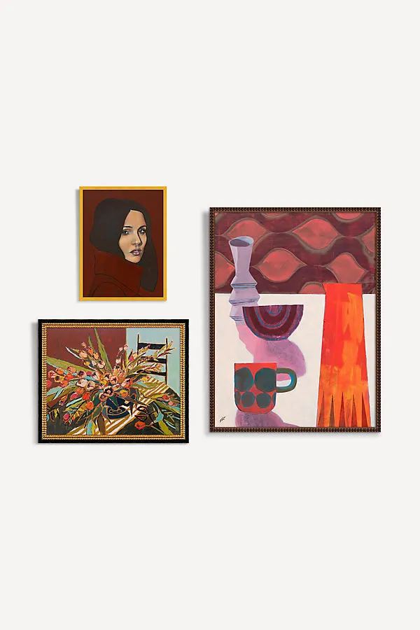 Fall Mood Gallery Wall Art Set - Red product