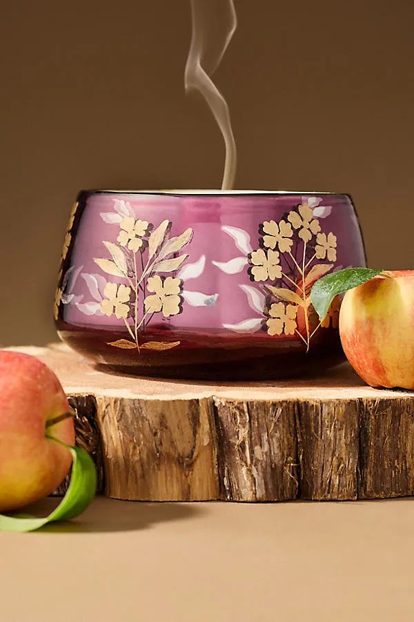 Fallen Leaves Honeycrisp & Oakwood Large Glass Candle product