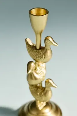 Farm Figural Candle Holder - Gold, Aluminum by Anthropologie, image 2