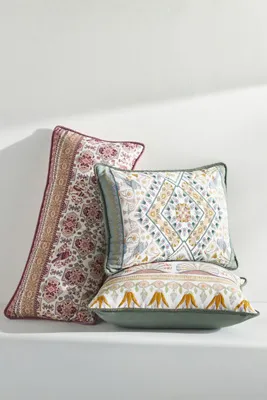 Farrah Bolster Cushion Hand Embroidered - Cotton product