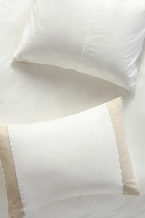 Fatine Pillowcases Set of 2 - White, Cotton-Linen product