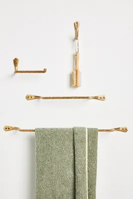 Fayette Brass Towel Hook - Brown product