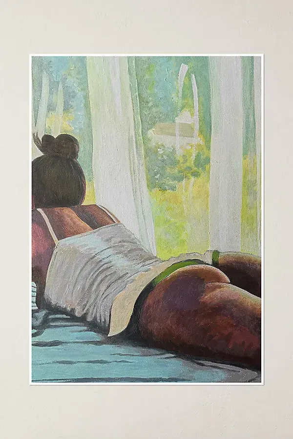 Female Lounging by Sean Troth Art Print by Anthropologie