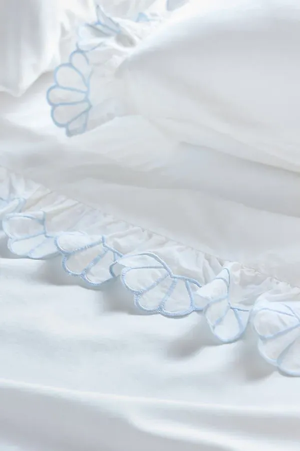 Fera Standard Sheet Set - Blue, Organic Cotton Sateen product