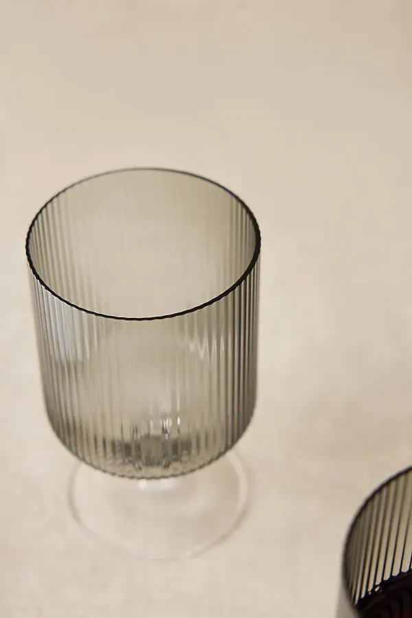 Ferm Living Ripple Wine Glasses Set of 2 by Anthropologie, alternate view